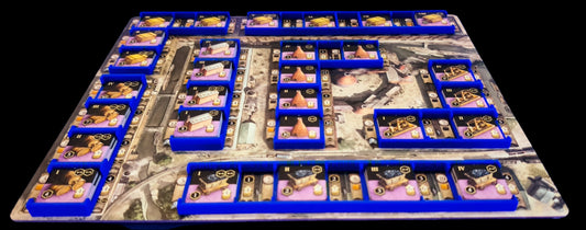 Full player component tray for Brass Birmingham board game