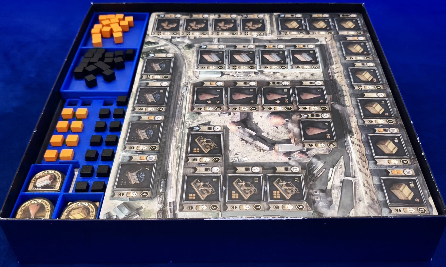 3D printed coal & iron tray for Brass Birmingham board game
